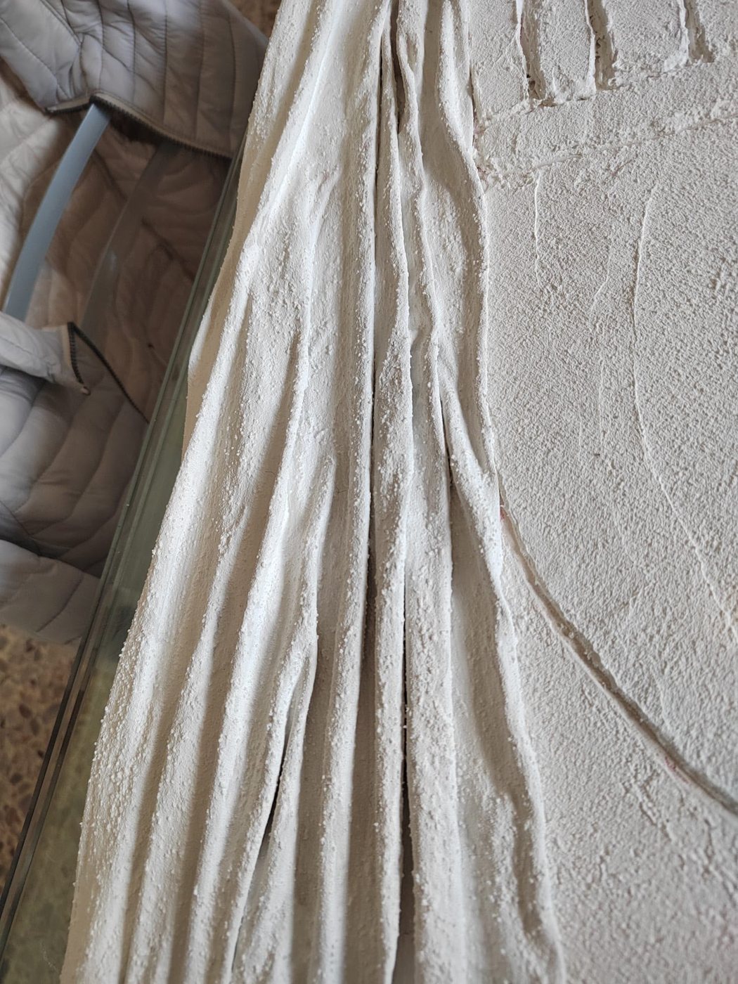 Detail of plaster folds